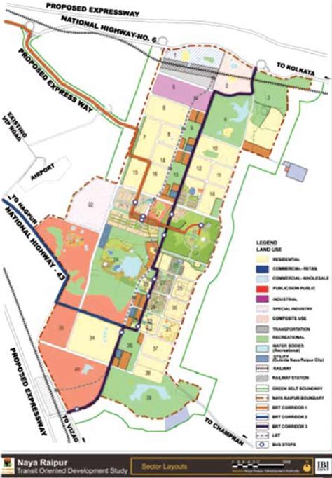 naya Raipur sector map